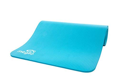 Meglio Esterilla de Ejercicio 10mm Thick, Esterilla de Yoga de NBR Multipropósito para Fitness, Pilates, Gimnasia, Meditación, Ejercicios de la Zona Central, Estiramientos y Entrenamientos en el Hogar