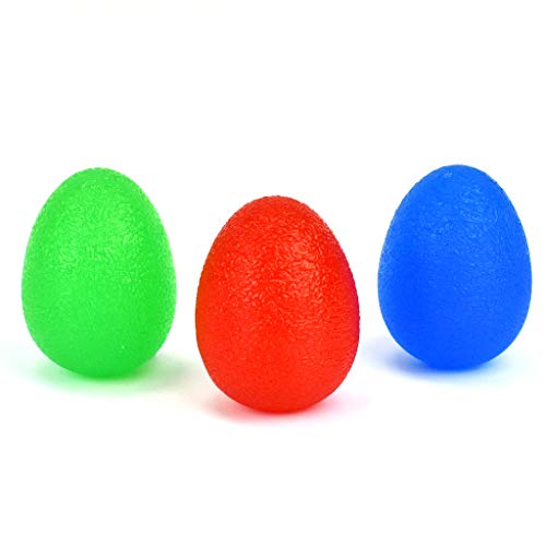 MEGLIO Huevos de Ejercicio de Mano para Aliviar el Estrés, Pelotas Fortalecedoras del Agarre de Manos & Dedos, Ejercitador para Rehabilitación Terapia de Artritis y Muñeca MEGLIO Huevos de Ejercicio de Mano para Aliviar el Estrés, Pelotas Fortalecedoras del Agarre de Manos & Dedos, Ejercitador para Rehabilitación Terapia de Artritis y Muñeca
