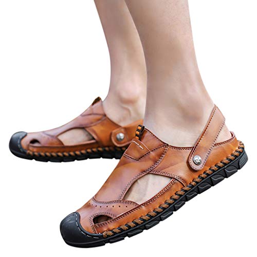 MEIbax Verano Sandalias de Deslizamiento de los Hombres Zapatos de Agua al Aire Libre Zapatillas de Dedo del pie Sandalias de Gran tamaño para Hombre Chanclas caseras de Hombre Zapatos de Playa