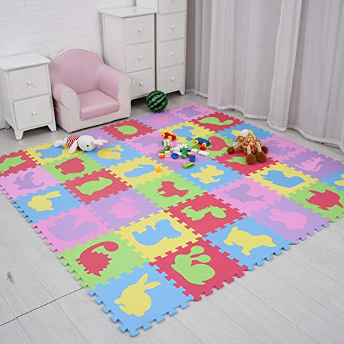 meiqicool Alfombrillas para Puzzles | Alfombra Puzzle para Niños Bebe Infantil 18 Piezas Suelo de Goma EVA Suave 142 x 114cm 535556 meiqicool Alfombrillas para Puzzles | Alfombra Puzzle para Niños Bebe Infantil 18 Piezas Suelo de Goma EVA Suave 142 x 114cm 535556