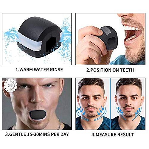 MEISHANG Jawline Shaper Face Slimmer,Double Chin Exerciser Ball,Dispositivo de entrenamiento de doble barbilla, dispositivo de entrenamiento de mandíbula y tonificación del cuello MEISHANG Jawline Shaper Face Slimmer,Double Chin Exerciser Ball,Dispositivo de entrenamiento de doble barbilla, dispositivo de entrenamiento de mandíbula y tonificación del cuello