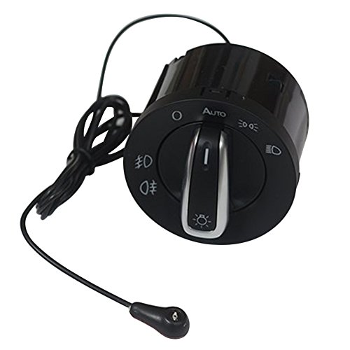 Meiyiu Sensor de Faros automático automático Multifuncional + Interruptor de Cromo para VW Golf 5 6 MK5 MK6 T6 Passat B6 B7 CC Touran, OE: 5ND941431BXSH Meiyiu Sensor de Faros automático automático Multifuncional + Interruptor de Cromo para VW Golf 5 6 MK5 MK6 T6 Passat B6 B7 CC Touran, OE: 5ND941431BXSH
