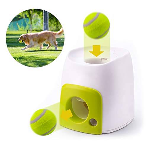 Mekta – Entrenamiento interactivo inteligente para perros, alimentador para perro, lanzador automático de pelotas para perro, juguete interactivo para mascotas