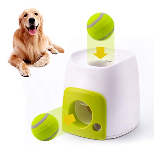 Mekta – Entrenamiento interactivo inteligente para perros, alimentador para perro, lanzador automático de pelotas para perro, juguete interactivo para mascotas