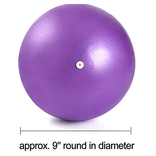MELARQT Pelota Pilates, Mini Pelota de Ejercicio de 25cm, Anti-Burst Ballon Fitness, Pelota Morada Fitness, Softball Pilates para Gimnasio, Yoga, Masaje y Pilates en Casa MELARQT Pelota Pilates, Mini Pelota de Ejercicio de 25cm, Anti-Burst Ballon Fitness, Pelota Morada Fitness, Softball Pilates para Gimnasio, Yoga, Masaje y Pilates en Casa
