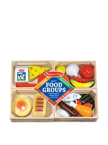 Melissa & Doug Groups Wooden Play Food Comida de Juego de Madera, Multicolor, 3+ (271) Melissa & Doug Groups Wooden Play Food Comida de Juego de Madera, Multicolor, 3+ (271)