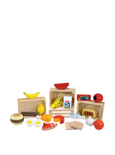 Melissa & Doug Groups Wooden Play Food Comida de Juego de Madera, Multicolor, 3+ (271) Melissa & Doug Groups Wooden Play Food Comida de Juego de Madera, Multicolor, 3+ (271)