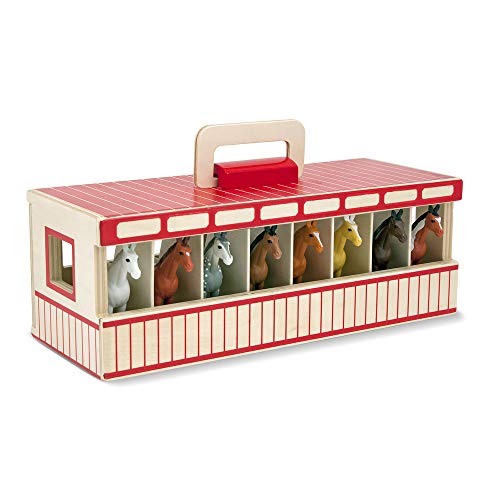 Melissa & Doug- Take-Along Show Horse Stables Establo de Caballos Juego, 3-7 Años, Multicolor (13744) Melissa & Doug- Take-Along Show Horse Stables Establo de Caballos Juego, 3-7 Años, Multicolor (13744)