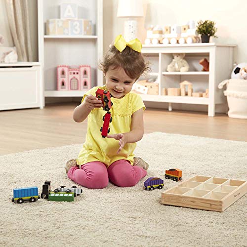 Melissa & Doug- Train Cars Juguetes Trenes de Maderacon 8 Piezas, 3+ Años (15186) Melissa & Doug- Train Cars Juguetes Trenes de Maderacon 8 Piezas, 3+ Años (15186)