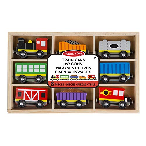 Melissa & Doug- Train Cars Juguetes Trenes de Maderacon 8 Piezas, 3+ Años (15186) Melissa & Doug- Train Cars Juguetes Trenes de Maderacon 8 Piezas, 3+ Años (15186)