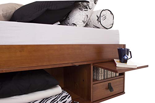 Memomad Cama Funcional Bali 160x200 cm - Estructura con Mucho Espacio de almacenaje y cajones, Ideal para dormitorios pequeños - Cama de Madera Maciza de Pino - Precio Incl. somier de Madera Memomad Cama Funcional Bali 160x200 cm - Estructura con Mucho Espacio de almacenaje y cajones, Ideal para dormitorios pequeños - Cama de Madera Maciza de Pino - Precio Incl. somier de Madera