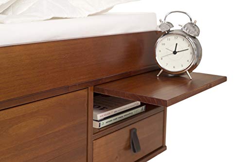 Memomad Cama Funcional Bali 90x190 cm - Estructura con Mucho Espacio de almacenaje y cajones, Ideal para dormitorios pequeños - Cama de Madera Maciza de Pino - Precio Incl. somier de Madera Memomad Cama Funcional Bali 90x190 cm - Estructura con Mucho Espacio de almacenaje y cajones, Ideal para dormitorios pequeños - Cama de Madera Maciza de Pino - Precio Incl. somier de Madera