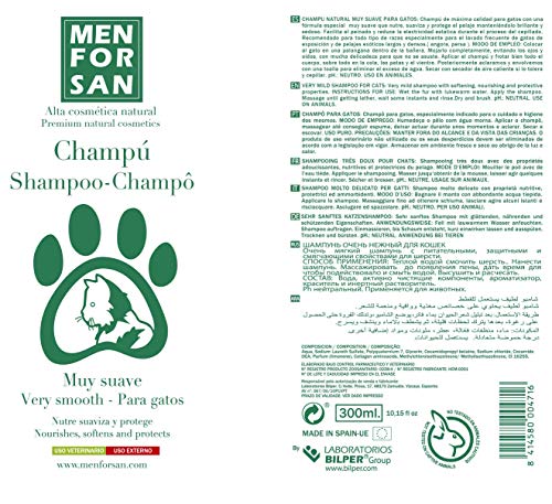 MENFORSAN champú muy suave para gatos bote 300 ml