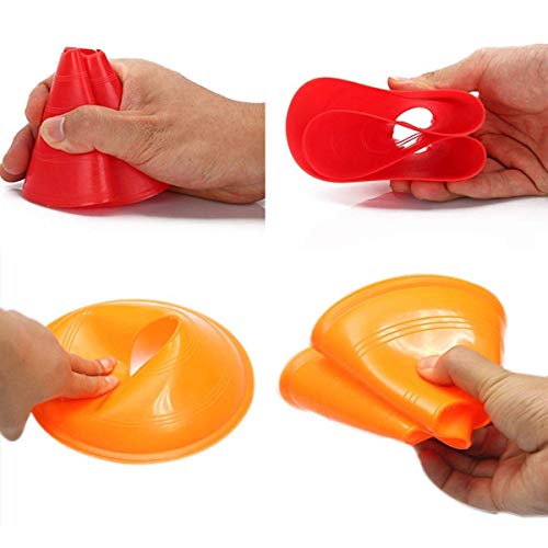 mengger Conos Entrenamiento, Disco Marcador Entrenamiento Fútbol Juegos Agilidad Seguridad Field Space Marker para Educación Física Deportivo Niños Deportes Marcadores Campo Set de 10 Conos mengger Conos Entrenamiento, Disco Marcador Entrenamiento Fútbol Juegos Agilidad Seguridad Field Space Marker para Educación Física Deportivo Niños Deportes Marcadores Campo Set de 10 Conos