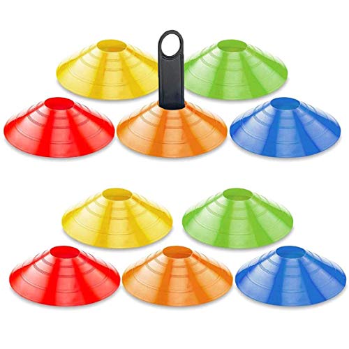 mengger Conos Entrenamiento, Disco Marcador Entrenamiento Fútbol Juegos Agilidad Seguridad Field Space Marker para Educación Física Deportivo Niños Deportes Marcadores Campo Set de 10 Conos mengger Conos Entrenamiento, Disco Marcador Entrenamiento Fútbol Juegos Agilidad Seguridad Field Space Marker para Educación Física Deportivo Niños Deportes Marcadores Campo Set de 10 Conos