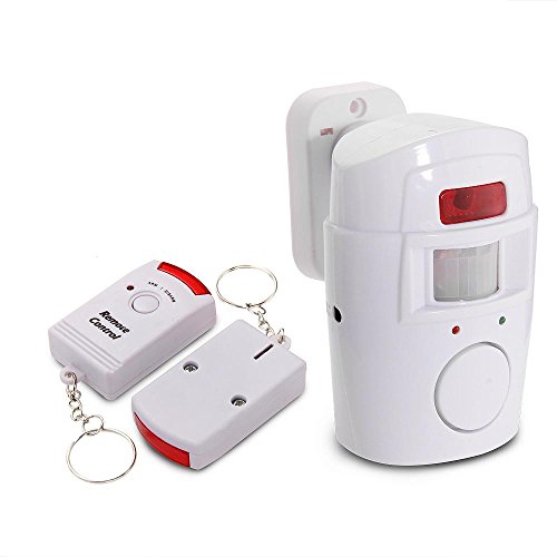 Mengshen® 2 en 1 Detector infrarrojo inalámbrico de Movimiento del IR la Seguridad del Sensor del Timbre de Alarma con Control Remoto 2 MS-H88