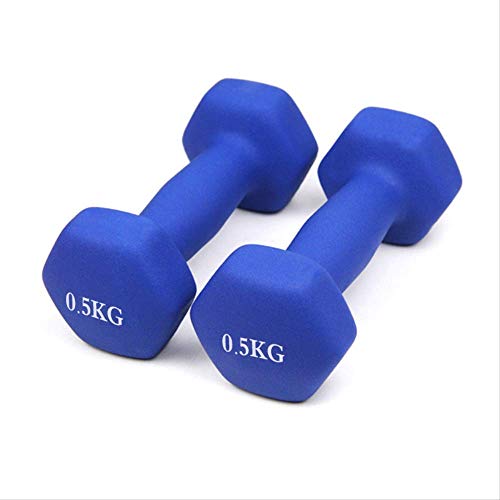 mengzhifei Peso De La Mujer Fitness Gimnasio En Casa Pesas Duraderas Protección del Medio Ambiente Cómodas Mancuernas De Ejercicio 0.5Kg*2 Azul mengzhifei Peso De La Mujer Fitness Gimnasio En Casa Pesas Duraderas Protección del Medio Ambiente Cómodas Mancuernas De Ejercicio 0.5Kg*2 Azul