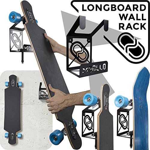 MEOLLO Soporte Colgador para Longboard (100% Acero) - Fabricado en España. MEOLLO Soporte Colgador para Longboard (100% Acero) - Fabricado en España.