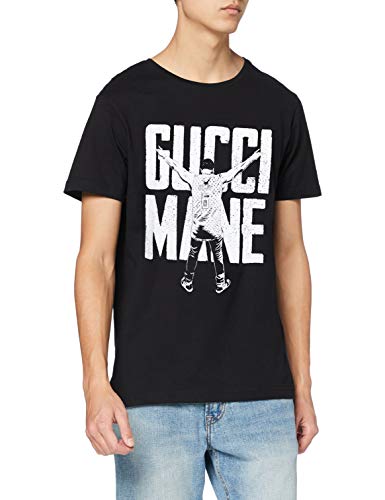 MERCHCODE Merch Código Hombre Gucci goldmane Victory tee – Camiseta, Hombre, Gucci Mane Victory tee, Negro, Extra-Large