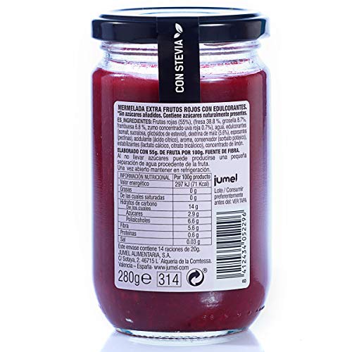 Mermeladas sin azúcar Extra Jumel Surtido. Mermelada con Stevia. Mermelada gourmet, tu desayuno o merienda más saludable, con todo el sabor. Pack de 4 unidades. Diet. Mermeladas sin azúcar Extra Jumel Surtido. Mermelada con Stevia. Mermelada gourmet, tu desayuno o merienda más saludable, con todo el sabor. Pack de 4 unidades. Diet.