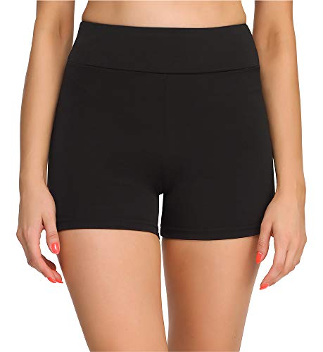 Merry Style Leggins Cortos Malla Deportiva Short Mujer MS10-244(Negro, 4XL)