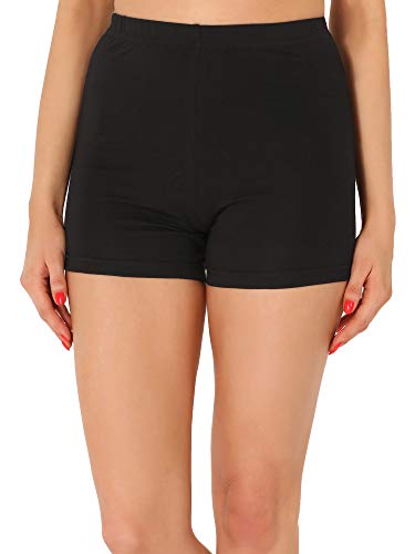 Merry Style Leggins Cortos Malla Deportiva Short Mujer MS10-391(Negro,S)