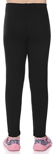 Merry Style Leggins Mallas Pantalones Largos Ropa Deportiva Niña MS10-130 (Negro, 152 cm)