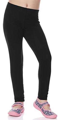 Merry Style Leggins Mallas Pantalones Largos Ropa Deportiva Niña MS10-130 (Negro, 152 cm)