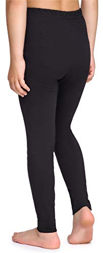 Merry Style Leggins Mallas Pantalones Largos Ropa Deportiva Niña MS10-225(Negro, 158 cm)