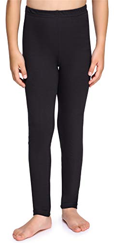 Merry Style Leggins Mallas Pantalones Largos Ropa Deportiva Niña MS10-225(Negro, 158 cm)