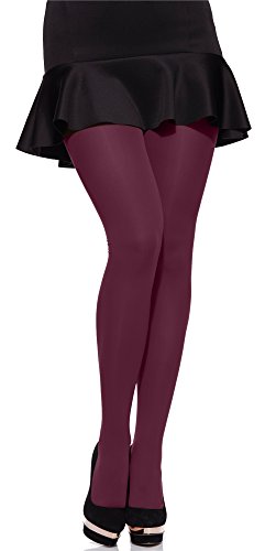 Merry Style Medias Microfibra Tallas Grandes Plus Size Mujer MS 162 60 DEN (Borgoña, XXXL) Merry Style Medias Microfibra Tallas Grandes Plus Size Mujer MS 162 60 DEN (Borgoña, XXXL)