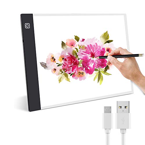 Mesa de Luz Dibujo,Guiseapue LED A4 Tableta de Luz,Dibujo De Luz Super Delgado y Brillo light board Ajustable con Cable USB para Dibujar,Artesanía,Bocetos,Caligrafía Mesa de Luz Dibujo,Guiseapue LED A4 Tableta de Luz,Dibujo De Luz Super Delgado y Brillo light board Ajustable con Cable USB para Dibujar,Artesanía,Bocetos,Caligrafía