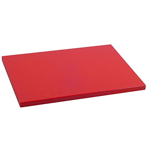 Metaltex - Tabla de cocina, Polietileno, Rojo, 38 x 28 x 1,5 cm