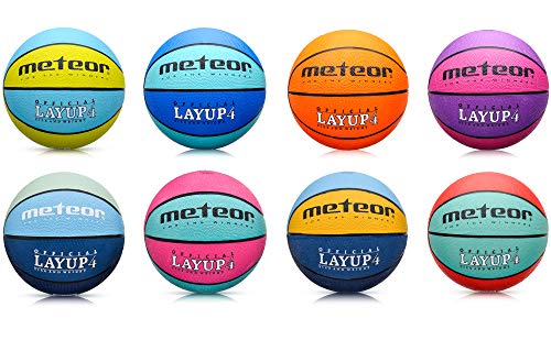 meteor Balón Baloncesto Talla 4 Pelota Basketball Bebe Ball Infantil Niño Balon Basquet - Baloncesto Ideal para los niños y jouvenes para Entrenar y Jugar - Tamaño 4 Layup