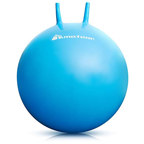 meteor Pelota Saltarina - Bola de Juguete Inflables para Niños -Saltador Hinchable Canguro - Jumping Ball Equilibrio - 55 o 56 cm (65 cm, Azul)
