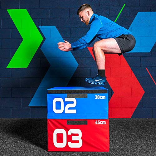 METIS Cajas de Salto Pliométricas de Espuma Suave Caja de Crossfit para Casa o Gimnasio | Jump Box para Entrenamiento | Conjunto de Cajones de Salto para Pliometría (15cm (Verde))