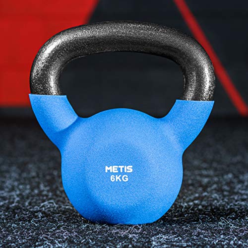 METIS Pesas Rusas Kettlebells │Mancuernas │ Ejercicio en Casa │ Musculación (4kg)