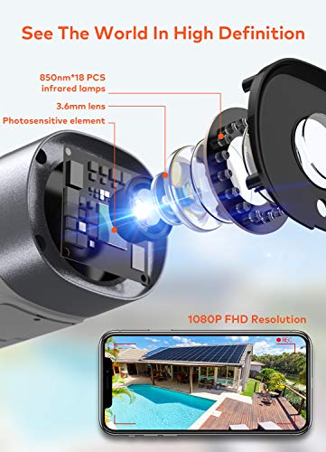 Mibao Cámara de Vigilancia WiFi Exterior, IP66 a Prueba de Agua y Polvo,Cámara de Seguridad,Visión Nocturna de 20 Metros,Tecnología de cifrado múltiple, Soporte para Android e iOS Mibao Cámara de Vigilancia WiFi Exterior, IP66 a Prueba de Agua y Polvo,Cámara de Seguridad,Visión Nocturna de 20 Metros,Tecnología de cifrado múltiple, Soporte para Android e iOS