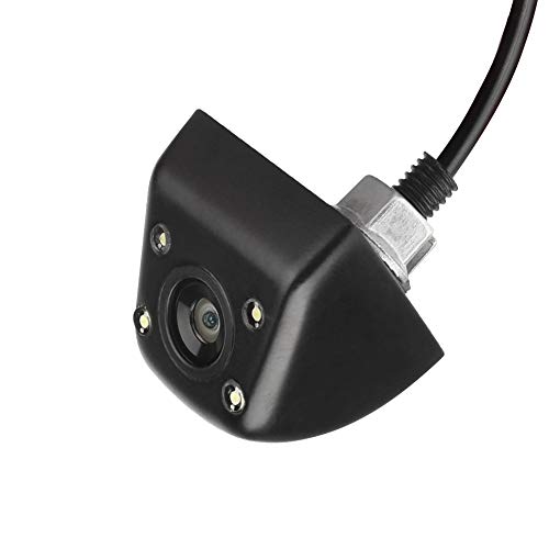 MicarBa Cámara de seguridad HD visión nocturna 170 grados ojo de pez de visión trasera del coche cámara de aparcamiento impermeable cámara de marcha atrás 4 LED