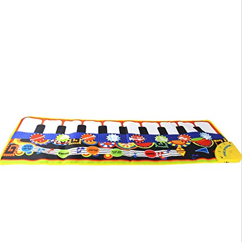 MICEROSHE Alfombra de Baile de Piano 43 Pulgadas De 10 Teclas Plegable Piso Teclado De Piano Baile Actividad Mat Stepping Juguete del Instrumento Musical Regalos Divertidos para Niños