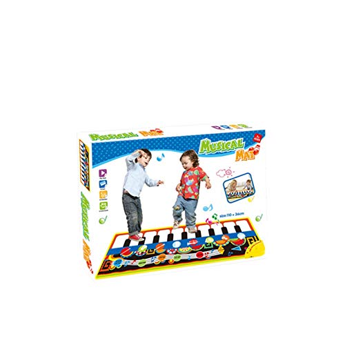 MICEROSHE Alfombra de Baile de Piano 43 Pulgadas De 10 Teclas Plegable Piso Teclado De Piano Baile Actividad Mat Stepping Juguete del Instrumento Musical Regalos Divertidos para Niños MICEROSHE Alfombra de Baile de Piano 43 Pulgadas De 10 Teclas Plegable Piso Teclado De Piano Baile Actividad Mat Stepping Juguete del Instrumento Musical Regalos Divertidos para Niños