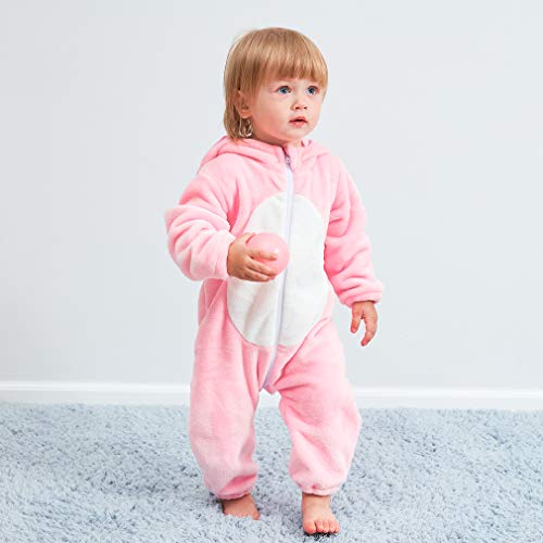 MICHLEY Bebé Ropa Niños Niñas Pijama Disfraces Primavera Franela Traje Animales Pelele fenzhu-100cm MICHLEY Bebé Ropa Niños Niñas Pijama Disfraces Primavera Franela Traje Animales Pelele fenzhu-100cm