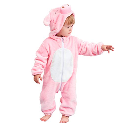 MICHLEY Bebé Ropa Niños Niñas Pijama Disfraces Primavera Franela Traje Animales Pelele fenzhu-100cm MICHLEY Bebé Ropa Niños Niñas Pijama Disfraces Primavera Franela Traje Animales Pelele fenzhu-100cm