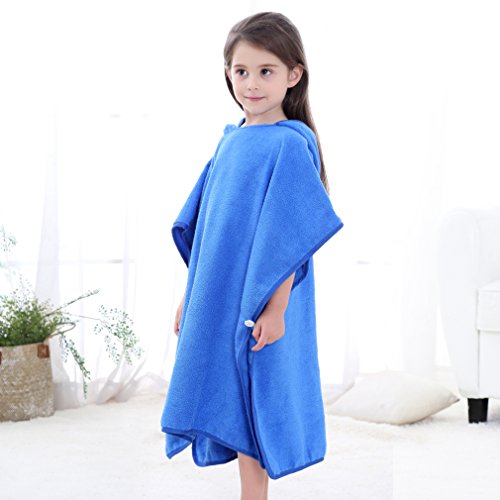 MICHLEY Niños Niñas Capucha Toallas de baño Bebé Albornoz Ropa Niño Suave Animal Algodón Manta Regalos Para Bebes Poncho 70x70cm apto para 2-6 años(Elefante)