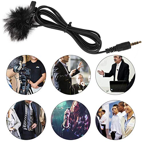 Micrófono pequeño Micrófono Lavalier, Micrófono con clip Micrófono para teléfono móvil, Portátil para entrevistas Micrófono pequeño Micrófono Lavalier, Micrófono con clip Micrófono para teléfono móvil, Portátil para entrevistas