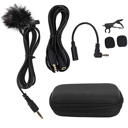 Micrófono pequeño Micrófono Lavalier, Micrófono con clip Micrófono para teléfono móvil, Portátil para entrevistas Micrófono pequeño Micrófono Lavalier, Micrófono con clip Micrófono para teléfono móvil, Portátil para entrevistas