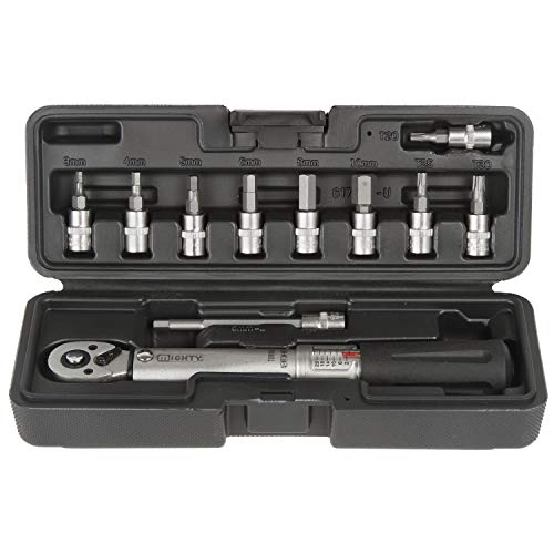 Mighty - Llave dinamométrica de 2-24 Nm con brocas hexagonales y caja de plástico Mighty - Llave dinamométrica de 2-24 Nm con brocas hexagonales y caja de plástico