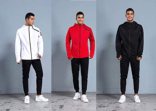 Mikelabo - Conjunto de Entrenamiento de Camiseta de fútbol de Manga Larga para Hombre chándales completos Pantalones de Jogging Sudaderas de Gimnasia Conjunto de Entrenamiento