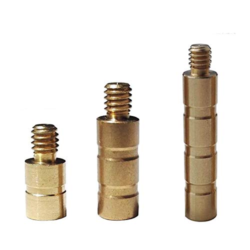 MILAEM 25 Grain 50 Grain 100 Grain Tornillo de Peso Latón Inserciones de Punta de Flecha Peso Adicional Cobre para la Caza con Arco (25 Grain)