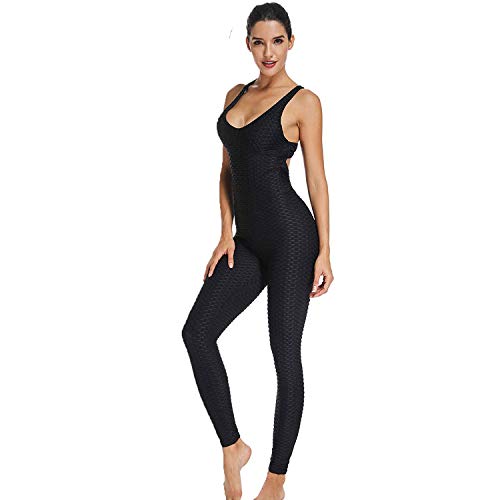 Mimoka Monos Pantalones Deportivos Mujer Elástico y Transpirable | Leggins Mujer Fitness Push up con Tirantes para Yoga GYM Running (L, Negro) Mimoka Monos Pantalones Deportivos Mujer Elástico y Transpirable | Leggins Mujer Fitness Push up con Tirantes para Yoga GYM Running (L, Negro)